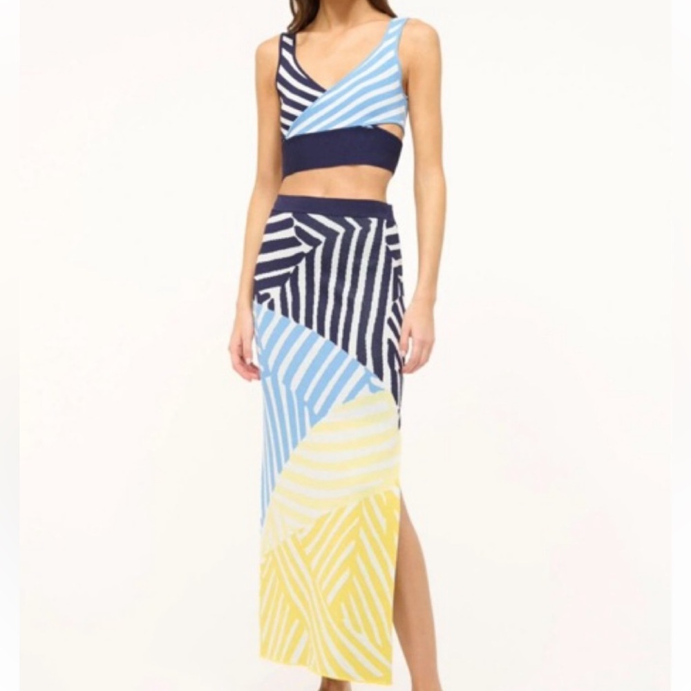 STAUD Karina striped set